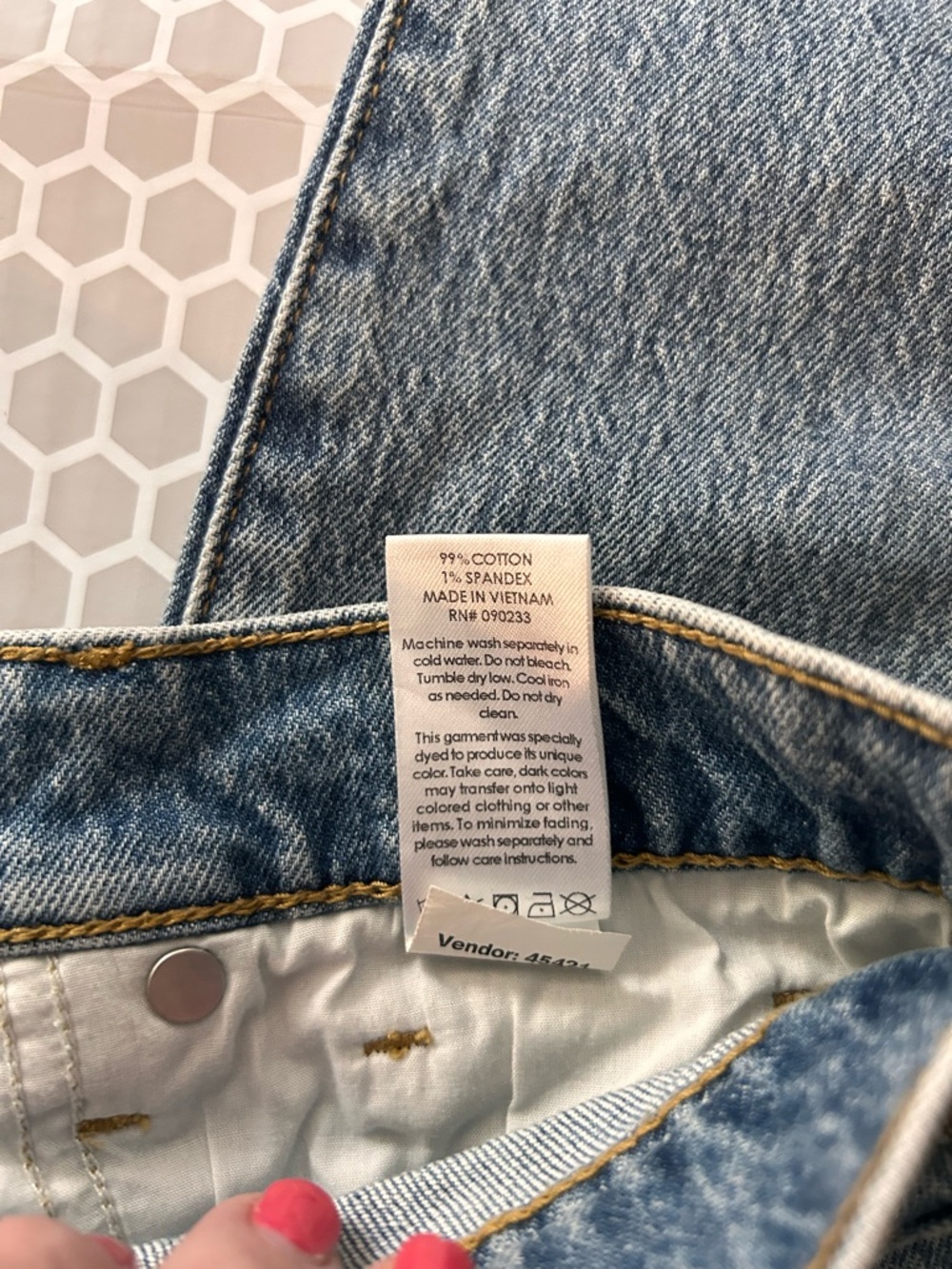PacSun Light Blue “Dad” High Rise Straight Denim Jeans. Size XXS (24) - Picture 8 of 8